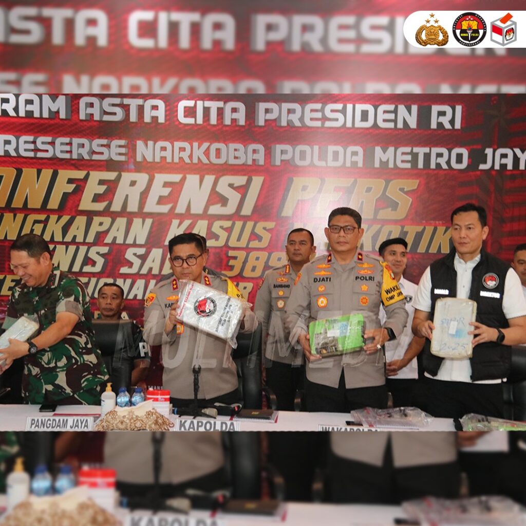 Polda Metro Amankan Jaringan Narkoba Internasional