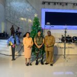 Satgas Yonif 762/VYS Hadiri Lepas Sambut Nataru