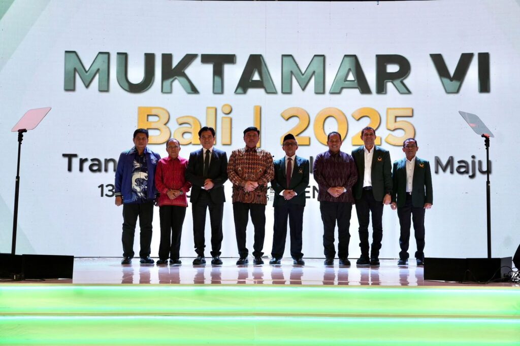Wakili Presiden RI Buka Muktamar VI PBB, Bersama Menko Polkam