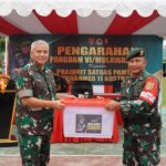 Pangdam VI/Mulawarman Tinjau Operasi Satgas Pamtas Yonarmed 11 Kostrad