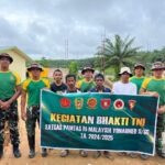 atgas Pamtas Yonarmed 11 Kostrad Bantu Bangun Rumah untuk Warga Kurang Mampu