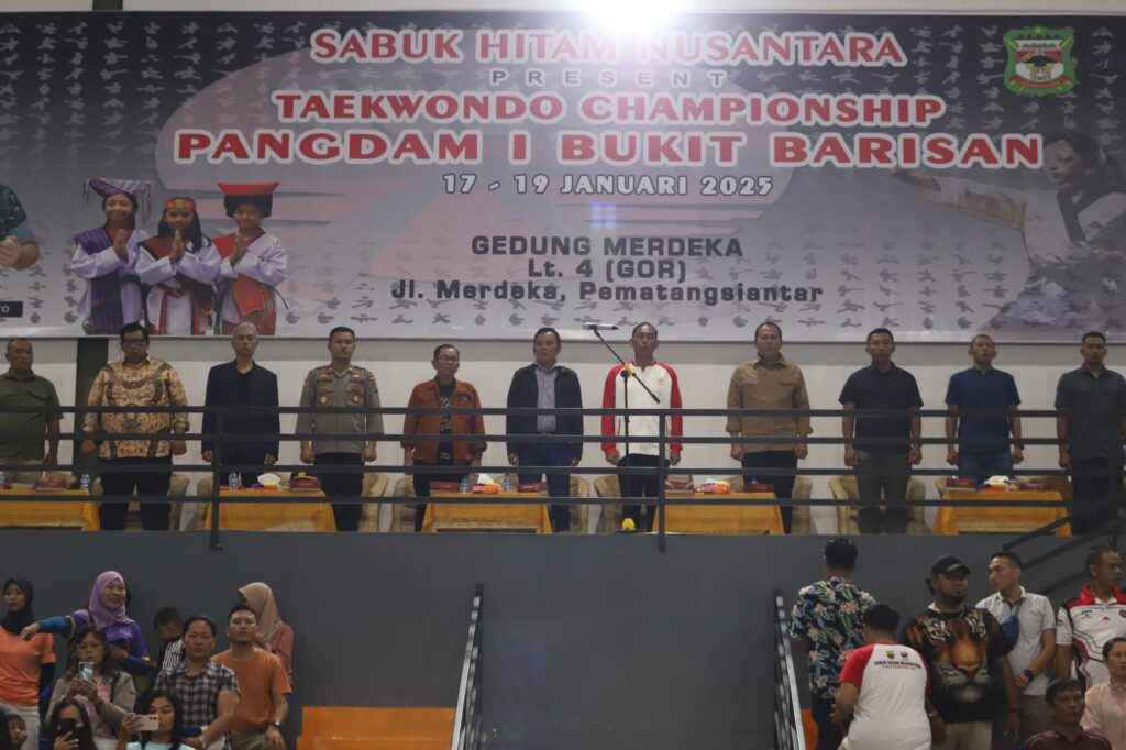 Danrem 022/PT Buka Kejuaraan Taekwondo Piala Pangdam I/BB