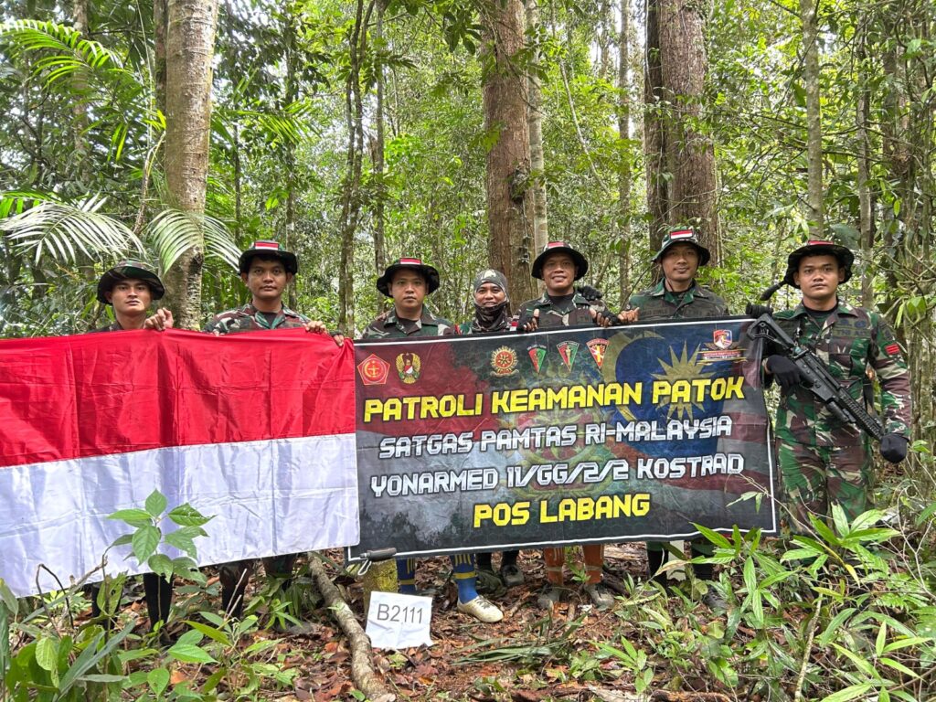 Kostrad Laksanakan Patroli Patok Perbatasan RI-Malaysia