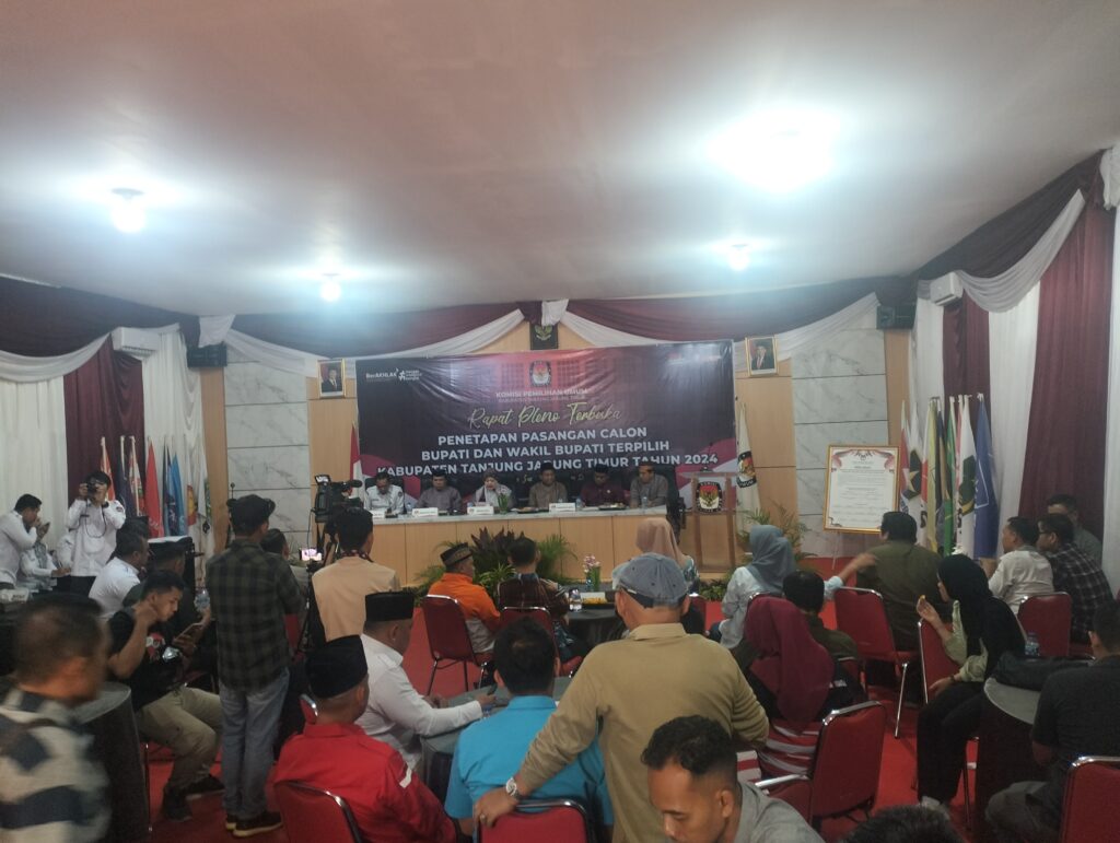 KPU Tanjabtim Laksanakan Penetapan Hasil Pilkada