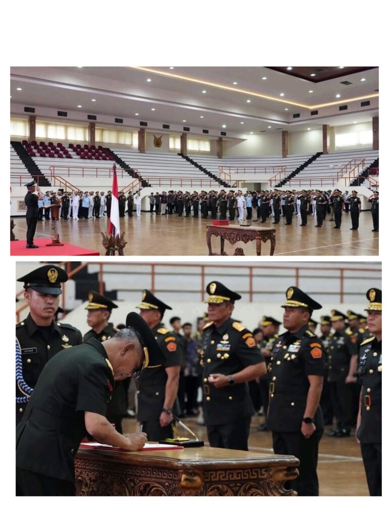 Kenaikan Pangkat 97 Perwira Tinggi TNI dan Pimpin Sertijab Jajaran Balakpus Mabes TNI