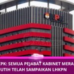Mentri Kabinet Merah Putih Serahkan Laporan Ke KPK