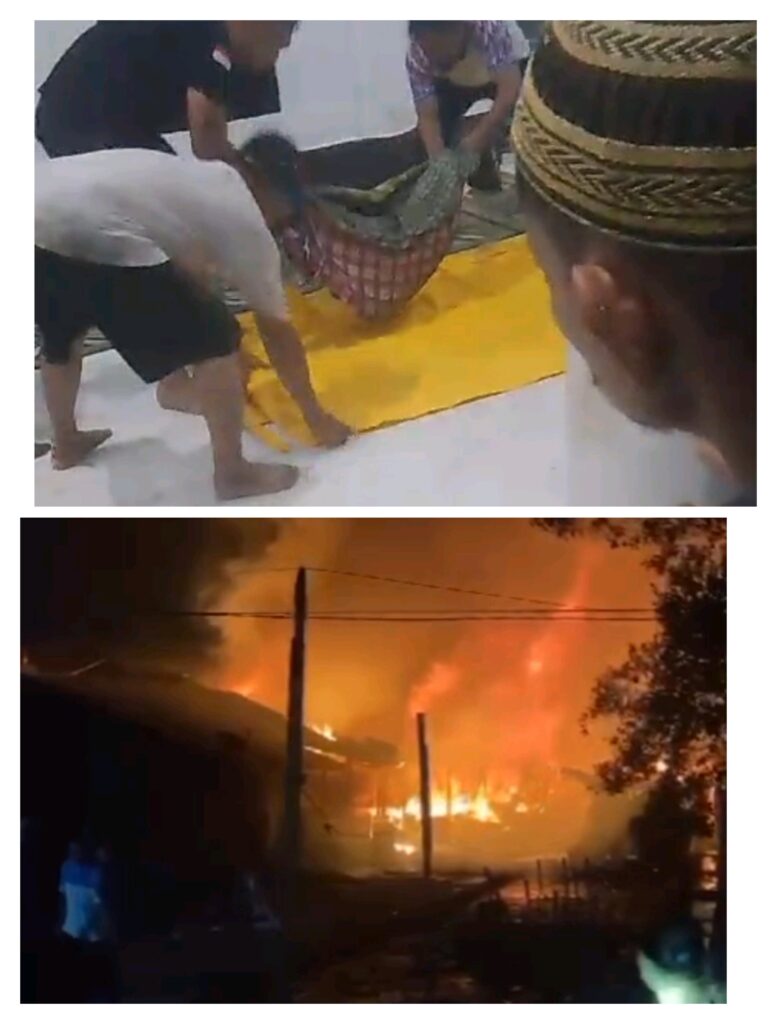 Kobaran Api Merenggut Nyawa Salah Seorang Warga Desa Sungai Itik