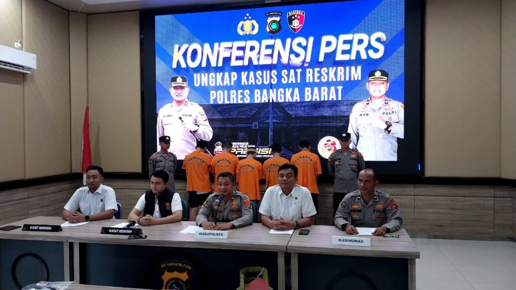 Polres Bangka Barat Gelar Konferensi Pers