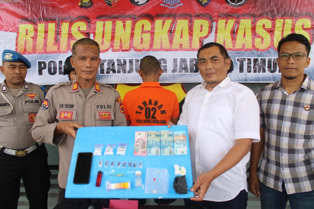 SatRes Narkoba Polres Tanjabtim Ungkapan Kasus Narkotika Jenis Sabu Seberat 27,48 Gram 