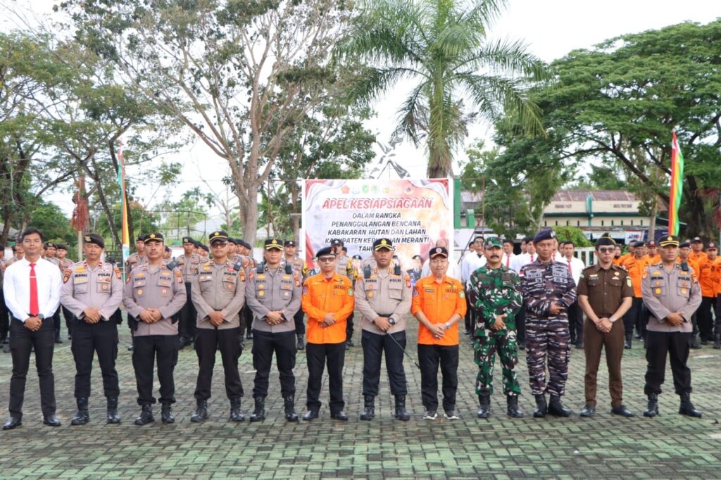 Polres & Pemda Kepulauan Meranti Gelar Apel Siaga Karhutla 2025