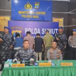 Tiga Pelaku dan Satu Bandar Narkoba di Nias Ditangkap TNI AL Bersama Polres Nias